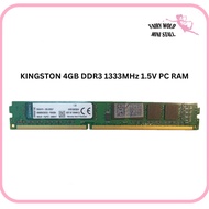 [USED] KINGSTON 4GB DDR3 1333MHz 1.5V PC RAM / KINGSTON 4GB DDR3 1600MHz 1.5V PC RAM/ RAMAXEL 4GB DD