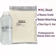 KL Stock Badan Bleaching Powder and Hydrogen Peroxide Set for Body pposhep Badan Bleaching Power Set