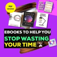 EBOOKS TO HELP YOU STOP WASTING YOUR TIME ⏳ (PDF) (Essentialism by Greg McKeown) (Stolen Focus: Why 