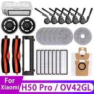 For Xiaomi Robot Vacuum H50 Pro / OV42GL Cleaner Accessories Main Brush Side Brush Hepa Filter Mop C
