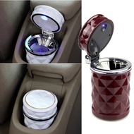 New Car Accessories LED Ashtray Portable Car Auto Smokeless Cigarette Cylinder Ashtray