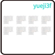 YUEJI 8pcs LED Strip Light Connector, Transparent COB COB Connector, Durable Solderless 3Pin LED Con