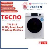 Tecno TFL 8112 8.5Kg Front Load Washing Machine