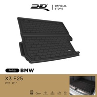 3D Mats ถาดท้ายรถยนต์ BMW - X3 (F25) 2011 - 2017 พรมกันลื่น พรมกันนํ้า พรมรถยนต์