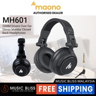 MAONO AU-MH601 50MM Drivers Over Ear Stereo Monitor Closed Back Headphones for Music, DJ, Podcast