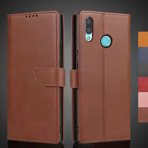 Nova3 Case Pu Leather Wallet Flip Case for Huawei Nova 3 Retro Cover Protective Holster Fundas Coque