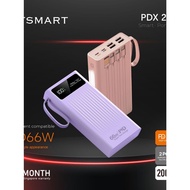 PDX-20K Power Bank PD+QC 66W New update Type C Cable Support iPhone 15 series ITSMART Brand with 18 