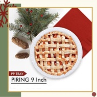 PUTIH (50 Pc) 9 INCH WHITE PLATE P9 / mica plate / plastic plate / disposable plate