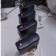 5 volt black usb charger shell with led indicator