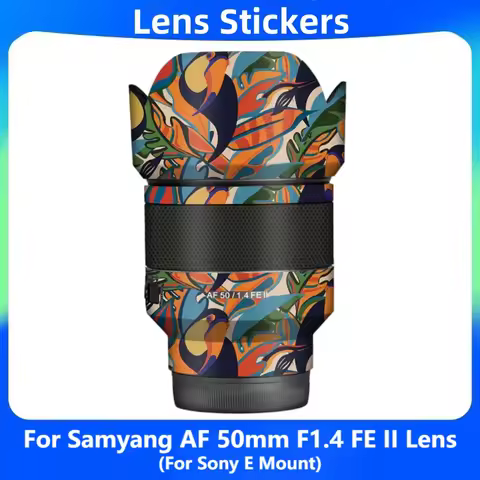 For Samyang AF 50mm F1.4 FE II Decal Skin Vinyl Wrap Anti-Scratch Film Camera Lens Sticker 50 1.4 F/