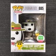 Funko Pop! Peanuts: Beagle Scout Snoopy With Woodstock 885 (Funko Shop Limited Edition)
