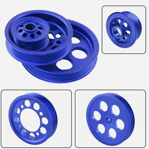 Aluminum Light Weight Crank Pulley For 93-98 Supra 3.0L DOHC (Turbo Models Only) ,Fits Models with 2