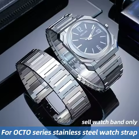 For Bvlgari OCTO Stainless steel watch strap Bracelet 102711 103464 103431 3739 30mm Solid metal wri