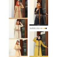 abaya full kancing A230411 katun rami rumah dannis collection | 230411