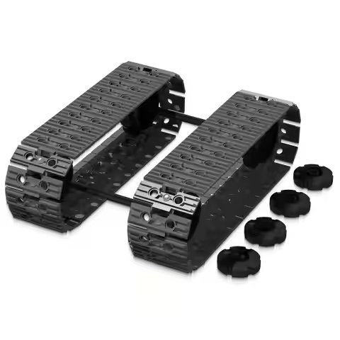Small Building Block Particles, Tank Track Combination, Engineering Vehicle Track Transport, Militar