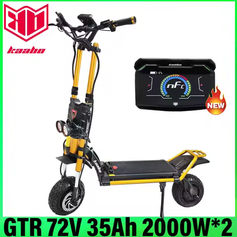 KAABO Wolf King GTR 72V 35Ah 2000W*2 Dual Motor Hydraulic Brake Central Display 12inch Wolf King GTR