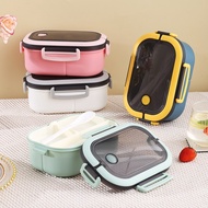 BONBOX Green Lunch Box 2 Layer 6 Grid Lunch Box Carry City Lunch Box