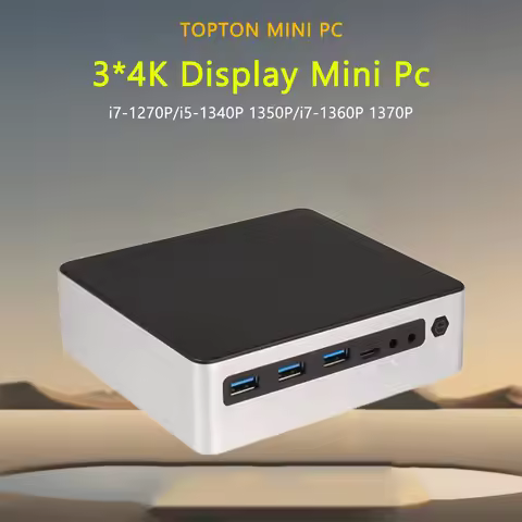 Mini Computer Windows 11 Pro, Mini PC with 13th Gen CPU Intel Core i7-1360P i5 1340P 4K Triple Displ