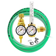 Argon/CO2 Flow Meter Gas Regulator with 3m Silicon Outlet Hose Guage for TIG MIG Welder Welding Gas-saving CGA580 Inlet