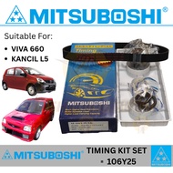 (106Y25) (13568-87202) MITSUBOSHI TIMING BELT KIT SET PERODUA VIVA 660, KANCIL TURBO L9 L900, DHS MI