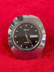 RADO DIASTAR Quartz นาฬิกาผู้ชาย ขนาดตัวเรือน 35 มม ความหนา 9 มม ความยาว 18 ซม นาฬิกาของแท้ รับประกันจากผู้ขาย 6 เดือน
