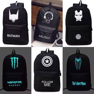 Anime Bercahaya Ransel Beg Sekolah Beg Perjalanan Backpack Laptop Bag Luminous Bag 242 QHDA