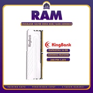 kingbank SILVER HEATSINK DDR4 8GB (1x8) | 16GB (1x16) PC25600 3600MHz
