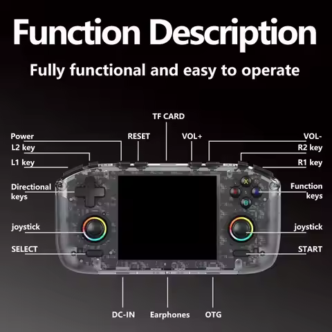 RK35H Retro Handheld Game Console Retro Gaming Console Open-Source Linux 3.5 Inch 4K HD IPS 64GB 200