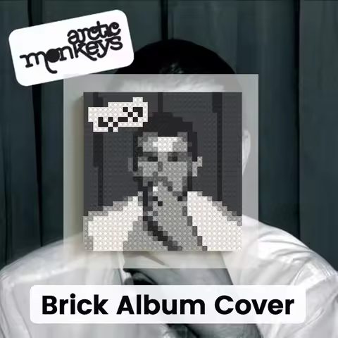 Arctic Monkeys Band Music Album Poster Poster Paper Print Home Living Room Decor Brick Pixel Art Mos