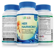 Her Harmony Menopause Pills - Best Menopause Supplements for Women - Natural Estrogen Free + Black C