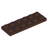 Lego 3795 part Plate 2 x 6 dark brown