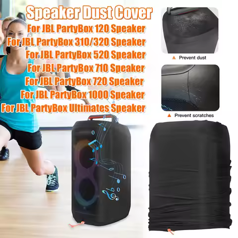 Speaker Cover Stretch Portable Party Speaker Dust Case Cover Dustproof Sleeve Protector Compatible f