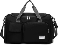 Sports Bag for Men and Women, 42 L Large Waterproof Travel Bag, Sports Bag with Shoe Compartment, We