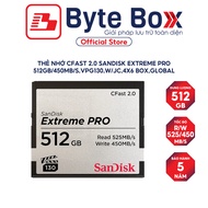 SanDisk Extreme Pro 3500x 512GB upto 525MB/s Cfast 2.0 memory card SDCFSP-512G-G46D -