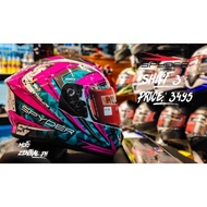 Spyder Shift 3 Pink Fullface Dual Visor Helmet