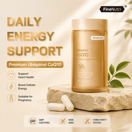 FineNutri Ubiquinol CoQ10 Capsules Reduced Coenzyme Q10 Supplement Energy Support Heart Health Antio