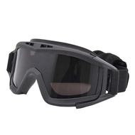 Military Airsoft Tactical Goggles Shooting Glasses 3 Lens Motorcycle Windproof