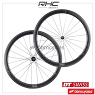 RHC S45 CARBON ROAD WHEELSET DT SWISS 350 HUB RIM BRAKES SAPIM CX RAY