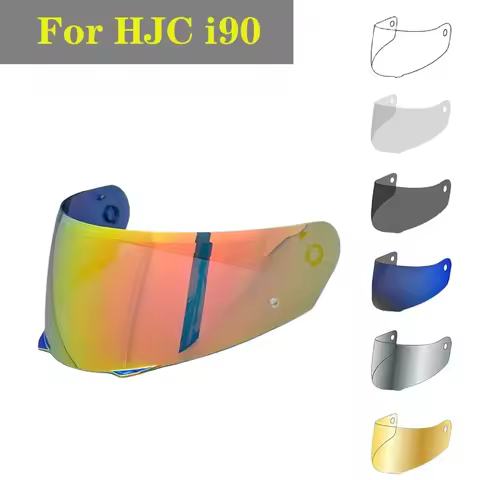 FOR HJC HJ-33 I90 Motorcycle Helmet Moto Visor Lens Anti-UV Replacement Shields Casco Colorful Faces