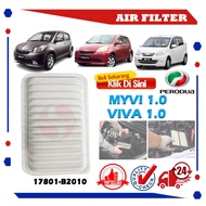 S2U Air Filter Perodua Myvi 1.0 Viva 660 850 1.0 A-9832 17801-B2010 Penapis Angin Udara Kereta