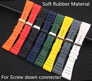 20mm Soft quality Imported Nature Soft Silicone Rubber Watchband For Richard Watch Mille Strap band