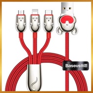 Baseus 3 in 1 USB Cable 3.5A Data Cable 3A Fast Charger