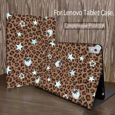 Leopard Print Bow Pattern For Legion Xiaoxin Pad P12 Pro Y900 GT 2023 2025 12.1 12.7 14.5 inch Table