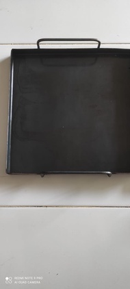 WAJAN KEBAB DAN ROTI BAKAR SOSIS BAKAR DLL BAHAN BAJA HITAM KOTAK UK 35X45 CM ANTI LENGKET