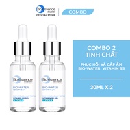 Combo 2 Tinh chất serum phục hồi và cấp ẩm Bio-Essence Bio-Water Bio gel Vitamin B5 + Cica-4 30ml/ch
