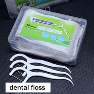 50pcs/Box Dental Floss Polymer Dental Floss Teeth Sticks Toothpicks Floss Pick