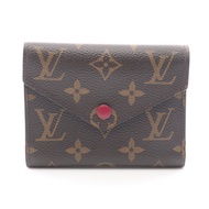【二手】LOUIS VUITTONPortefeuille Victorine 三折錢包，Monogram Fuc​​​​hsia 印花，M41938，Fuchsia 皮革