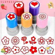 CLEVERHD DIY Drawing Toy, Random Plastic Flower Stamp, Cartoon Handcraft Self Inking Teacher Review 