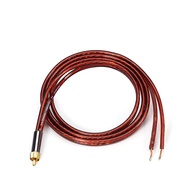 GOLLEY LION ลำโพงทนทานสาย RCA ปลั๊กอะแดปเตอร์กับสายเปลือยสายสัญญาณเสียงลำโพง RCA สำหรับเครื่องขยายเส