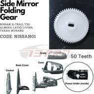 Nissan01 - Nissan X-trail T30 Almera Latio Livina Teana Murano Side Mirror Folding Motor Gear Cermin Sisi 21mm 50 Teeth